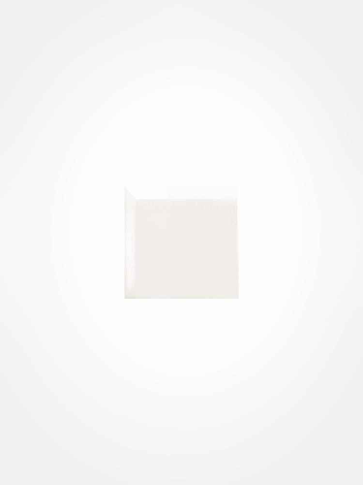 Flat metro trim corner tile, white