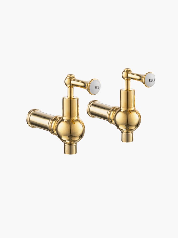 Heritage Globe taps with extension pieces