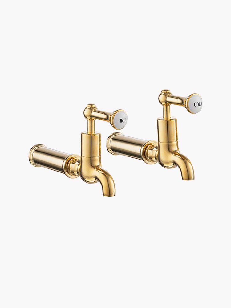 Heritage Bib taps with extension pieces
